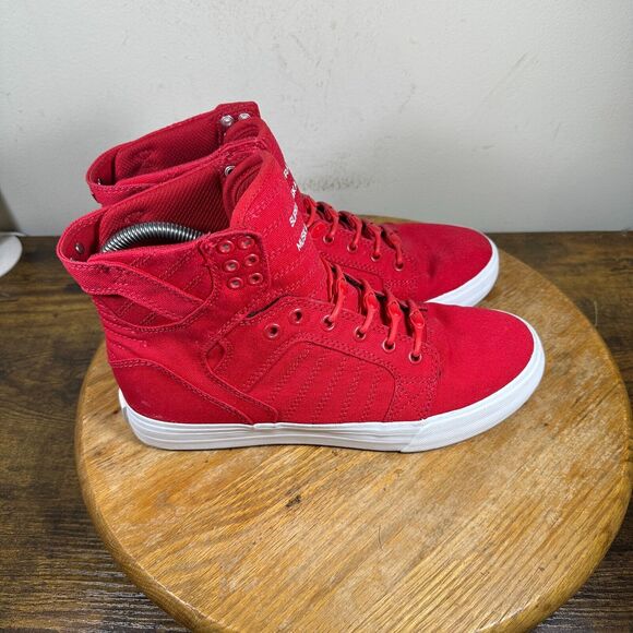 Sneakers Supra High Tops Womens Supra Skytop D Red White High Top